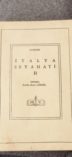 İtalya Seyahatı II
