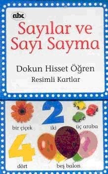 Sayılar ve Sayı Sayma Dokun Hisset Öğren Resimli Kartlar