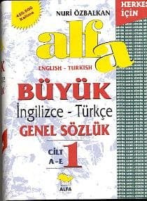 İngilizce Türkçe Genel Sözlük