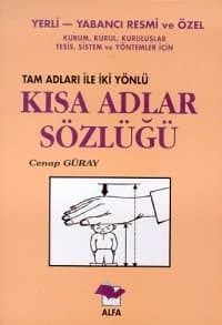 Kısa Adlar Sözlüğü