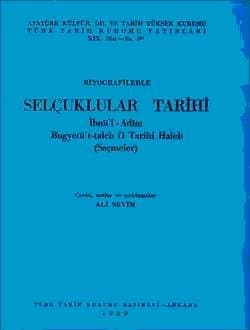 Biyografilerle Selçuklular Tarihi İbnü`l Adîm Bugyetü`t-taleb fî Tarihi Haleb (Seçmeler)