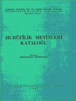 Hurûfilik Metinleri Kataloğu