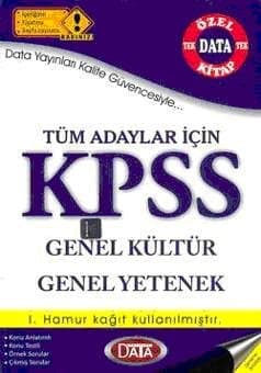 Data KPSS Genel Kültür-Genel Yetenek Tek Kitap