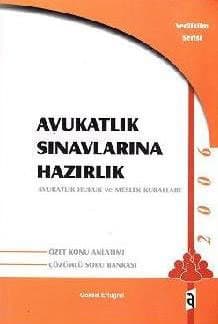 Avukatlık Sınavlarına Hazırlık Avukatlık Hukuk ve Meslek Kuralları