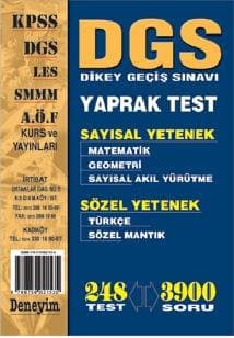 Deneyim DGS Yaprak Test