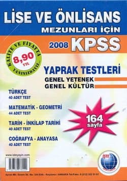 İşte KPSS Lise ve Önlisans Mez. İçin Yaprak Testleri