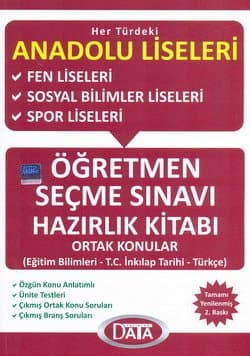Fen ve Anadolu Lisesi Öğretmen Seçme Sınavına Hazırlık
