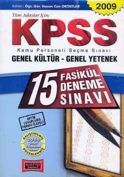 KPSS Genel Kültür-Genel Yetenek 15 Fasikül Deneme Sınavı