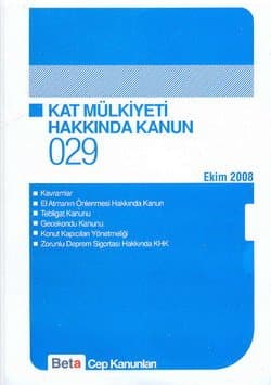 Kat Mülkiyeti Hakkında Kanun / Cep-029