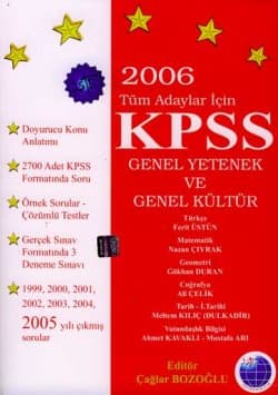 2006 Tüm Adaylar İçin KPSS -Genel Yetenek ve Genel Kültür-