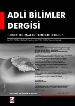 Adli Bilimler Dergisi Cilt: 8 Sayı: 1 Mart 2009