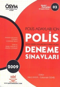 Hedef Polislik! Kitaplar Dizisi-3: Polis MYO Sınavlarına Hazırlık Deneme Sınavları