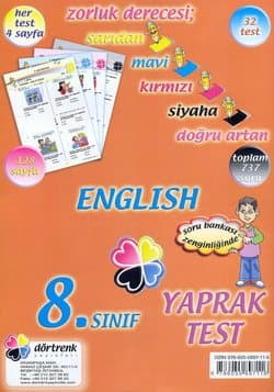 8. Sınıf English Yaprak Test