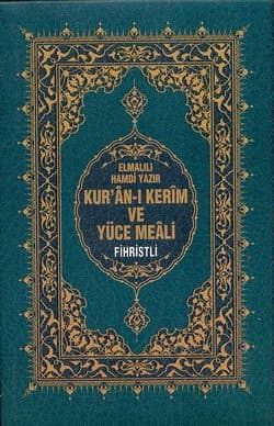Kur`an-ı Kerim ve Yüce Meali (Hafız Boy-Fihristli)