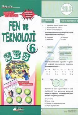 6. Sınıf SBS Fen ve Teknoloji Yaprak Testleri