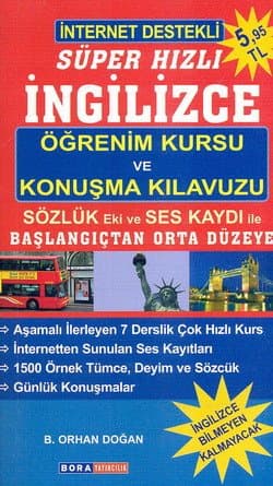 İnternet Destekli Süper Hızlı İngilizce Öğrenim Kursu ve Konuşma Kılavuzu
