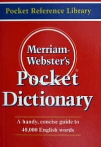 Merriam Webster`s Pocket Dictionary