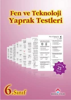 6. Sınıf Fen ve Teknoloji Yaprak Testleri