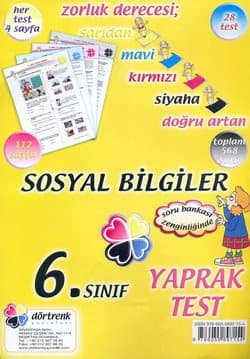 6. Sınıf Sosyal Bilgiler Yaprak Test