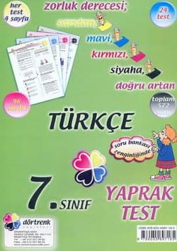 7. Sınıf Türkçe Yaprak Test
