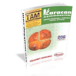 AÖF 206 Nolu Kitap 2. Sınıf Ticaret Hukuku