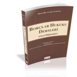 Borçlar Hukuku Dersleri (Özel Hükümler)