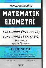 Konularına Göre Matematik Geometri 1981-2009 ÖSS (YGS) - 1981 - 1998 öYS (LYS)