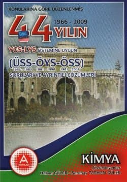 44 Yılın YGS-LYS Kimya Soruları ve Ayrıntılı Çözümleri