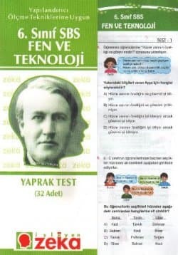 6. Sınıf SBS Fen ve Teknoloji Yaprak Test