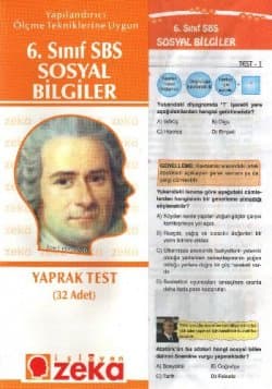 6. Sınıf SBS Sosyoloji Bilgiler Yaprak Test