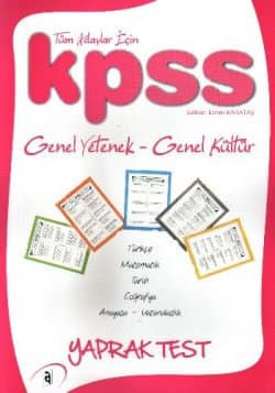 KPSS Genel Yetenek-Genel Kültür Yaprak Test