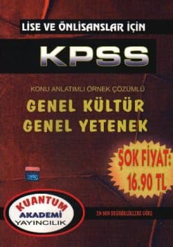 KPSS Genel Yetenek-Genel Kültür (Lise ve Önlisanslar İçin)