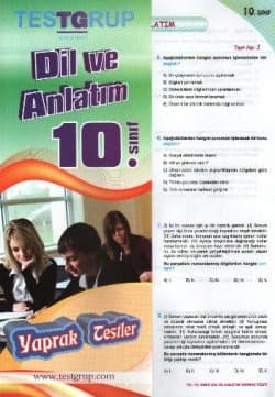 10. Sınıf Dil ve Anlatım Yaprak Testleri