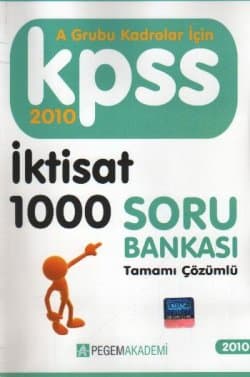 KPSS (A Grubu Kadrolar İçin) İktisat 1000 S.B. (Tamamı Çözümlü)