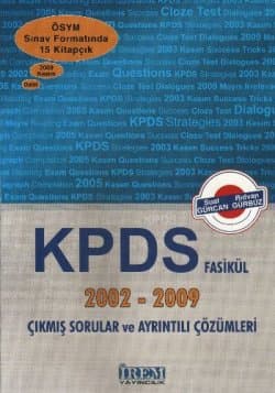 KPDS Fasikül 2002-2009 Çıkmış Sorular ve Ayrıntılı Çözümleri