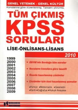 KPSS Genel Yetenek-Genel Kültür Tüm Çıkmış KPSS Soruları