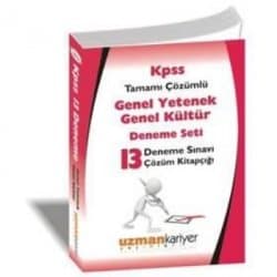 KPSS Genel Yetenek Genel Kültür Deneme Seti 13 Deneme Sınavı (Tamamı Çözümlü)