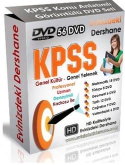 KPSS Genel Kültür Genel Yetenek DVD Seti (57 DVD)