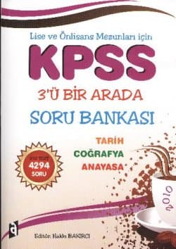 KPSS Lise ve Önlisans 3`ü Bir Arada S.B. (Tarih-Coğrafya-Anayasa)