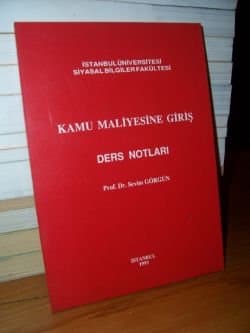Kamu Maliyesine Giriş Ders Notları