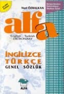 Alfa İngilizce Türkçe Genel Sözlük
