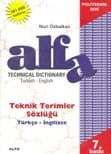 Alfa Teknik Terimler Sözlüğü -Türkçe-İngilizce