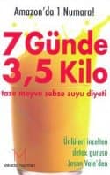7 Günde 3,5 Kilo Taze Meyve Sebze Suyu Diyeti