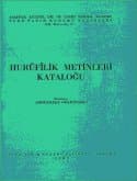 Hurûfilik Metinleri Kataloğu