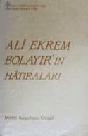 Ali Ekrem Bolayır'ın Hatıraları