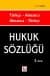 Hukuk Sözlüğü Türkçe - Almanca / Almanca - Türkçe