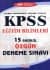 KPSS Eğitim Bilimleri 15 Fasikül Özgün Deneme
